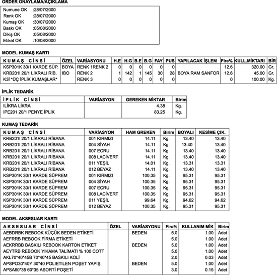 standart çalışma talimatları excel şablonu